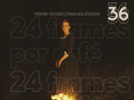 24 frames por café 36 retrato de uma jovem em chamas
